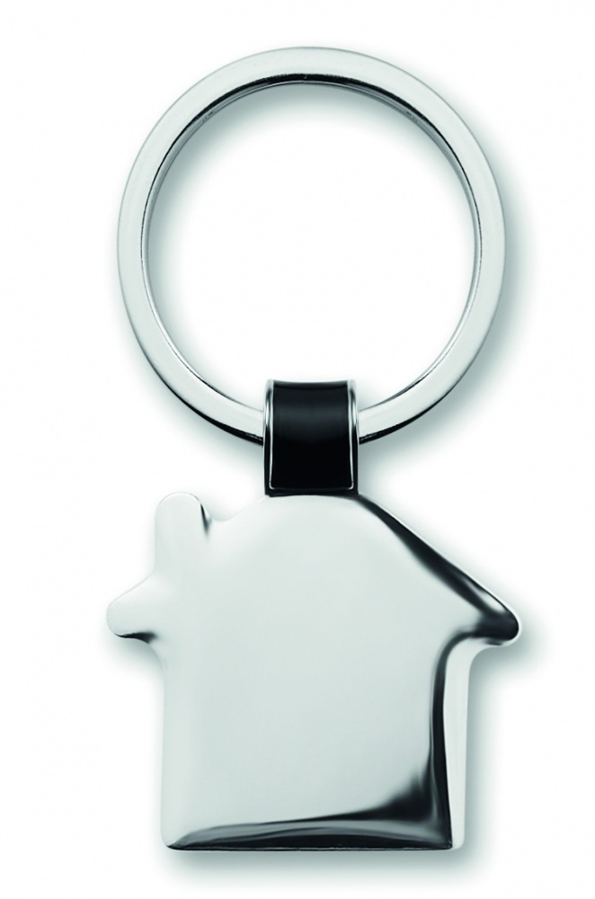Logotrade promotional merchandise photo of: House shaped key ring Riga