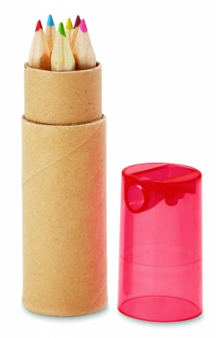 Logo trade corporate gift photo of: 6 coloured pencils
