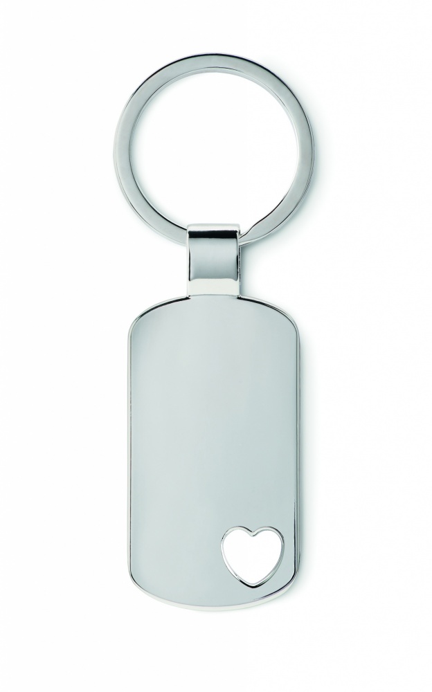 Logo trade promotional item photo of: Key ring with heart detail Jūrmala