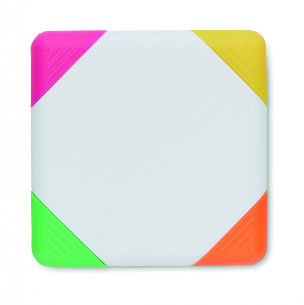 Logo trade promotional merchandise image of: Square shaped highlighter