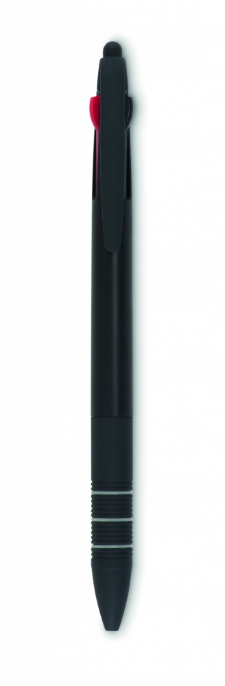 Logo trade advertising product photo of: 3 colour ink pen with stylus