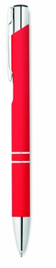 Logo trade promotional gifts picture of: Ball pen in rubberised finish