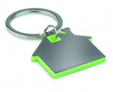 Logotrade corporate gifts photo of: House shape plastic key ring Rezekne