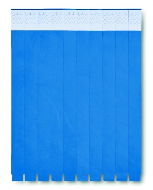 Logo trade business gifts image of: One sheet of 10 wristbands