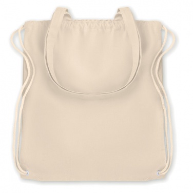 Logo trade corporate gift photo of: 220gr/m² canvas 2 function bag
