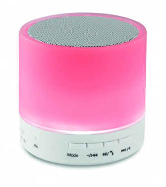 Logotrade promotional giveaway image of: Round wireless speaker LED