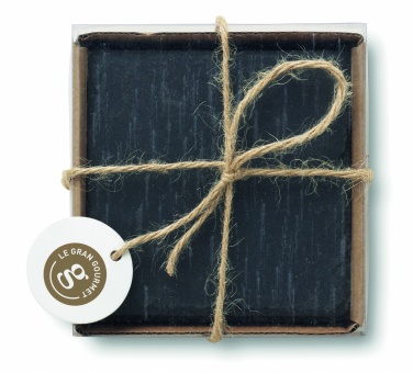 Logo trade advertising products image of: Slate coasters with EVA bottom