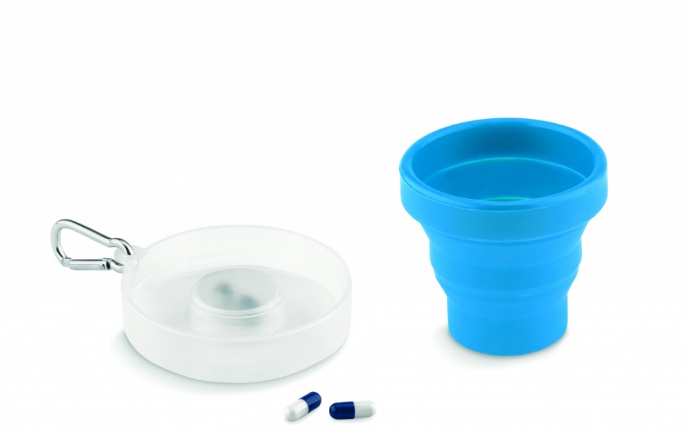 Logo trade promotional product photo of: Silicone foldable cup