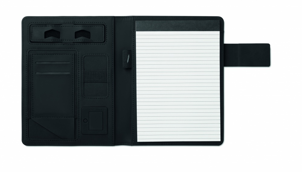 Logotrade promotional giveaway picture of: A5 folder with power bank
