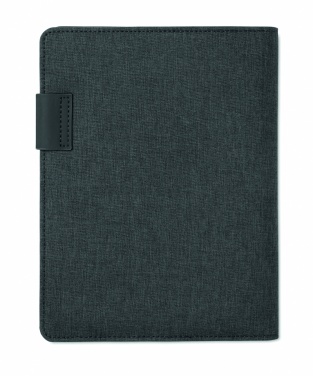 Logo trade promotional giveaways picture of: A5 folder with power bank
