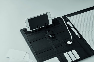 Logotrade promotional gift picture of: A4 folder with power bank