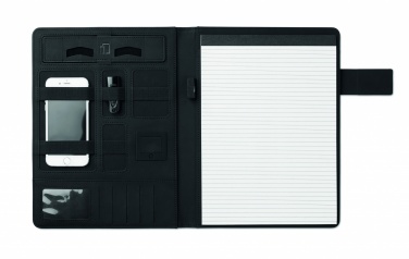 Logo trade corporate gifts picture of: A4 folder with power bank