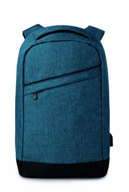 Logo trade promotional products image of: 2 tone backpack incl USB plug