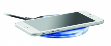 Logo trade promotional giveaways picture of: Round wireless charging pad 5W