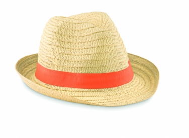 Logo trade promotional giveaways picture of: Paper straw hat