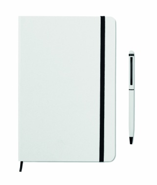 Logo trade advertising products picture of: A5 notebook w/stylus 72 lined