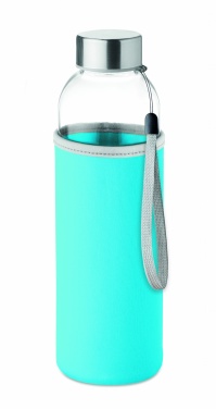 Logo trade promotional giveaways picture of: Glass bottle in pouch 500ml
