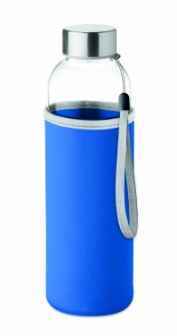 Logo trade promotional products picture of: Glass bottle in pouch 500ml