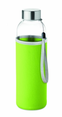 Logotrade promotional gift image of: Glass bottle in pouch 500ml