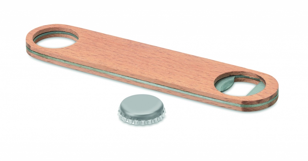 Logo trade advertising products picture of: Wooden bottle opener