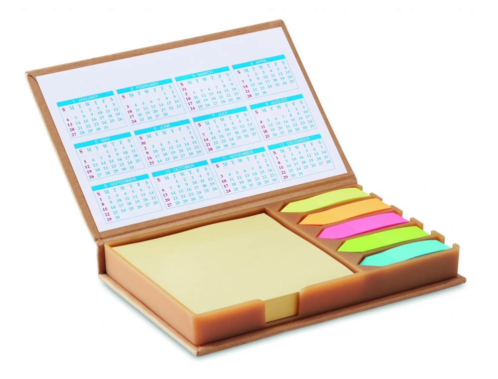 Logo trade promotional products picture of: Desk memo set with calendar