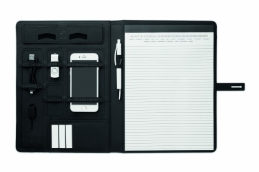 Logo trade corporate gifts picture of: A4 folder w/wireless charger5W