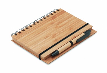 Logotrade corporate gift picture of: Bamboo notebook with pen lined BAMBLOC
