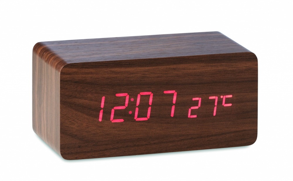 Logotrade promotional products photo of: LED clock/5W wireless charger