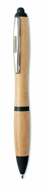 Logo trade business gift photo of: Ballpoint pen made of ABS and bamboo