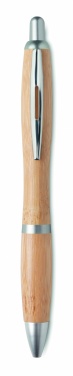 Logo trade advertising products picture of: Ballpoint pen made of ABS and bamboo