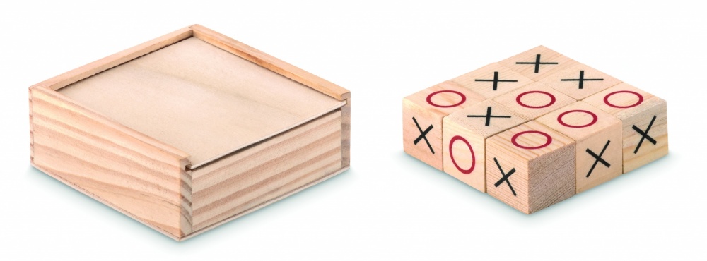 Logotrade business gifts photo of: Wooden tic tac toe
