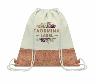 Logo trade promotional merchandise picture of: 160gr/m² cotton drawstring bag