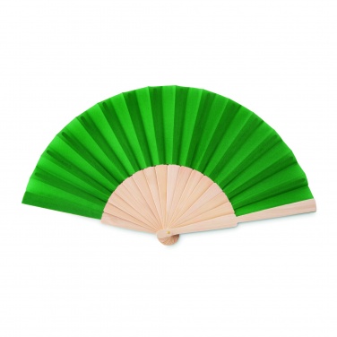 Logo trade promotional merchandise picture of: Manual hand fan wood