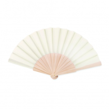 Logo trade advertising products picture of: Manual hand fan wood