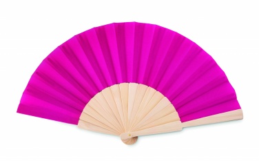 Logo trade promotional merchandise photo of: Manual hand fan wood