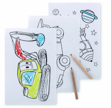 Logotrade advertising product picture of: Colouring set with 6 pencils