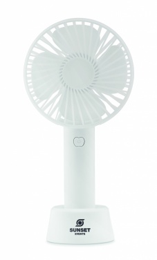 Logo trade advertising products image of: USB desk fan with stand 