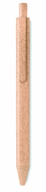 Logotrade promotional gift picture of: Wheat Straw/ABS push type pen
