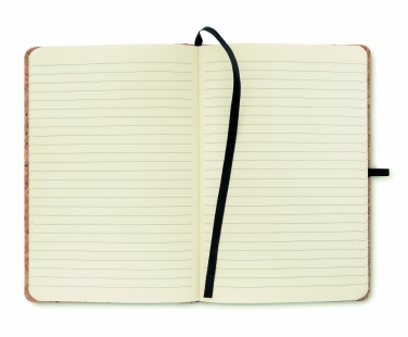 Logo trade corporate gifts picture of: A5 cork notebook 96 lined