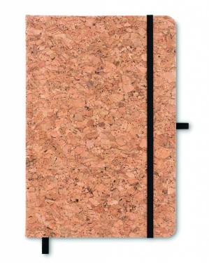 Logo trade promotional product photo of: A5 cork notebook 96 lined