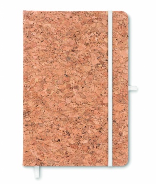 Logotrade promotional merchandise image of: A5 cork notebook 96 lined