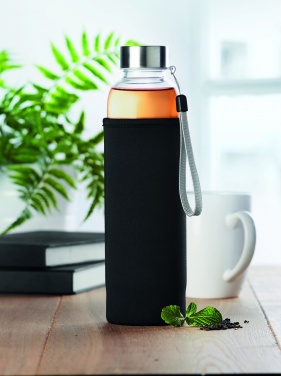 Logo trade promotional items image of: Single wall glass bottle 500ml