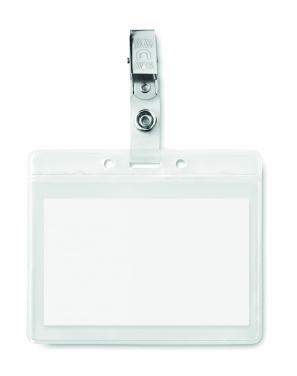 Logo trade corporate gifts image of: PVC badge holder