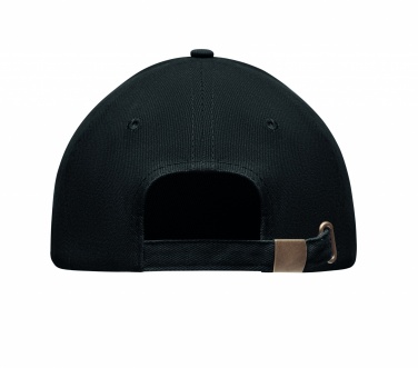 Logo trade promotional giveaways image of: Brushed heavy cotton 6 panel Ba