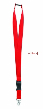 Logotrade promotional product picture of: Lanyard with metal hook 25mm
