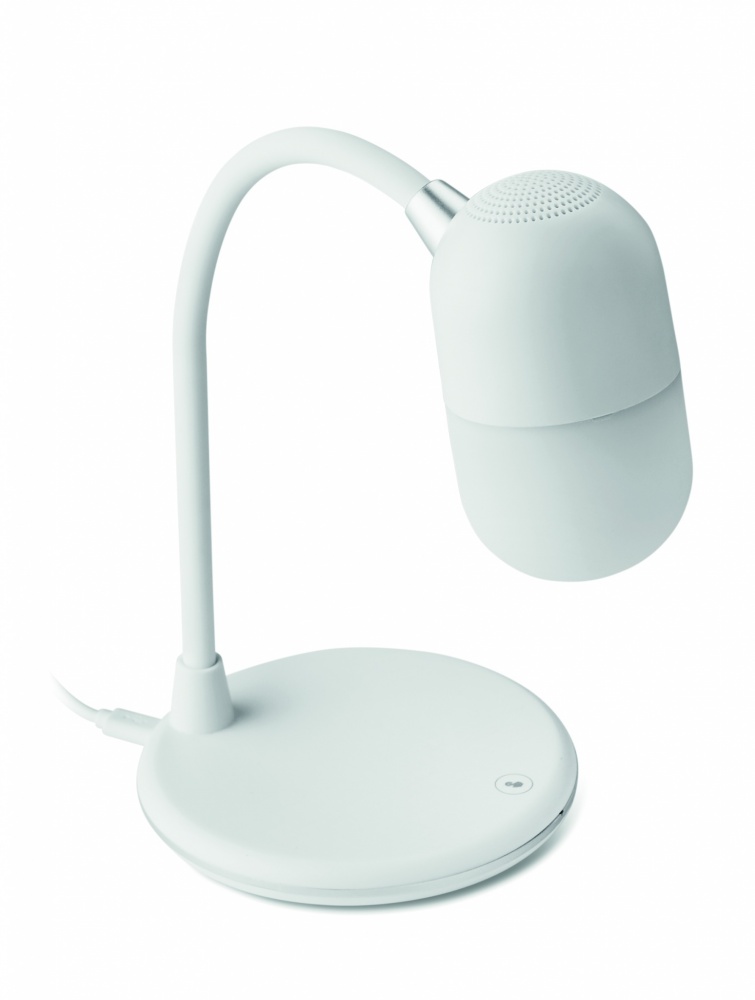 Logo trade promotional item photo of: Wireless charging lamp speaker
