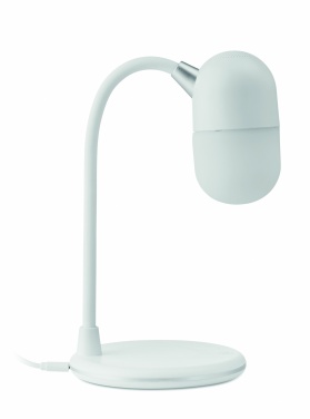 Logo trade corporate gift photo of: Wireless charging lamp speaker