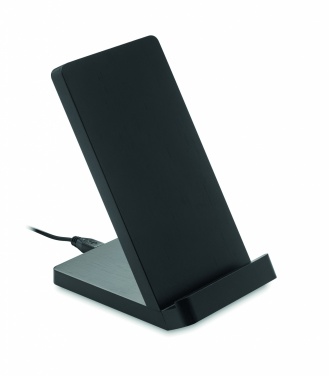 Logotrade corporate gift picture of: Bamboo wireless charge stand 5W WIRESTAND