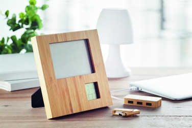 Logo trade advertising products picture of: Photo frame with weather statio