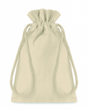 Logotrade promotional giveaway picture of: Small Cotton draw cord bag